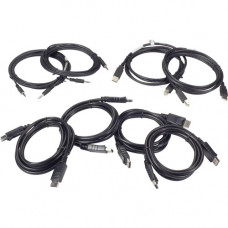 Black Box Secure Secure KVM Dual-Head DisplayPort Cable Kit - 10-ft. SKVMCBL-DHDP-10