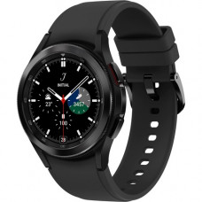 Samsung Galaxy Watch4 Classic, 42mm, Black, LTE - Accelerometer, Gyro Sensor, Barometer, Ambient Light Sensor, Digital Compass, Optical Heart Rate Sensor, Electrical Heart Sensor - Text Messaging, Music Player - Heart Rate, Calories Burned - 16 GB - 1.50 