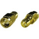 Premiertek SMA-Male to RP-SMA-Female Adapter Connector - 1 Pack - 1 x RP-SMA Female - 1 x SMA Male - Gold Connector SMA-M_RP-SMA-F