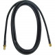 Qvs 10ft Wireless LAN Antenna Extension Cable - 10 ft SMA Antenna Cable for Network Device - First End: 1 x SMA Male Antenna - Second End: 1 x SMA Female Antenna - Extension Cable - Black - RoHS Compliance SMAX-10