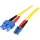 Startech.Com 1m Fiber Optic Cable - Single-Mode Duplex 9/125 - LSZH - LC/SC - OS1 - LC to SC Fiber Patch Cable - LC Male - SC Male - 3.28ft - RoHS Compliance SMFIBLCSC1