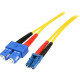 Startech.Com 4m Fiber Optic Cable - Single-Mode Duplex 9/125 - LSZH - LC/SC - OS1 - LC to SC Fiber Patch Cable - 13.12 ft Fiber Optic Network Cable for Network Device - First End: 2 x LC Male Network - Second End: 2 x SC Male Network - 100 Gbit/s - Patch 