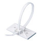 PANDUIT Snap-In Cable Tie Mount - White - 100 Pack - TAA Compliance SMS-A-C