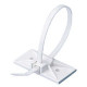PANDUIT Snap-In Cable Tie Mount - White - 500 Pack - TAA Compliance SMS-S6-D