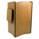 AmpliVox Multimedia Computer Lectern - Skirted Base - 44" Height x 26" Width x 20" Depth - Cherry, Melamine Laminate SN3230-CH