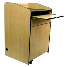 AmpliVox SN3235 - Multimedia Presentation Podium - Rectangle Top - 30" Table Top Width x 25" Table Top Depth - 45" Height - Cherry, Laminated - Melamine SN3235-CH