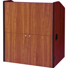 AmpliVox SN3430 - Multimedia Smart Podium - Rectangle Top - 39" Table Top Width x 29" Table Top Depth - 49" Height x 41" Width x 30" Depth - Cherry SN3430-CH