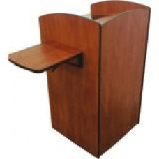 AmpliVox SN3620 - Flash Podium with Viewport - 45" Height x 24" Width x 24" Depth - Cherry, Laminated - Melamine, Tempered Glass SN3620-CH