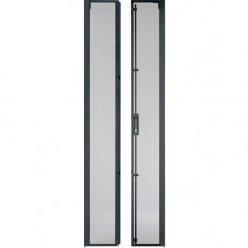 Panduit SN82SDB Door Panel - Black - 42U Rack Height - 1 Pack - 77.7" Height - 31" Width - 0.8" Depth SN82SDB