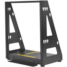 Tripp Lite SmartRack Heavy-Duty 12U 2-Post Open Frame Rack - For LAN Switch, Patch Panel, Server, PDU, UPS - 12U Rack Height x 19" Rack Width x 12.01" Rack Depth - Floor Standing Open Frame - 2 Post - Black Powder Coat - Steel - 350.53 lb Static