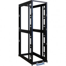 Tripp Lite 45U 4-Post Open Frame Rack Cabinet Square Hole Heavy Duty Caster - 45U Rack Height x 19" Rack Width - Black - 3000 lb Dynamic/Rolling Weight Capacity - 3000 lb Static/Stationary Weight Capacity - RoHS Compliance SR45UBEXPNDNR3