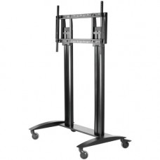Peerless -AV SmartMount Flat Panel Cart For 55" to 98" Displays - Up to 98" Screen Support - 300 lb Load Capacity - 68.4" Height x 46" Width x 29" Depth - Black - RoHS, TAA Compliance SR598