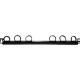 Panduit SRBM19BLY Strain Relief Bar - Cable Tie - 1 Pack - 1U Rack Height - 19" Panel Width - TAA Compliance SRBM19BLY