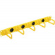 Tripp Lite Horizontal Cable Manager - Flexible Rings, Yellow, 1U - Yellow - 1U Rack Height - Steel SRCABLERING1UFC