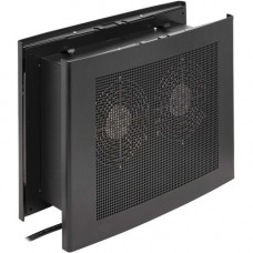 Tripp Lite Wiring Closet Exhaust Fan, 475 CFM, NEMA 5-15P Input, Black - 7" Height x 12.9" Width x 17.3" Depth - Black SRCLOSETFAN