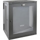 Tripp Lite 15U Wall Mount Rack Enclosure Server Cabinet w Hinged Acrylic Window - For LAN Switch, Patch Panel - 15U Rack Height x 19" Rack Width x 10.42" Rack Depth - Wall Mountable - Black Powder Coat - Acrylic, Steel - 200 lb Maximum Weight Ca