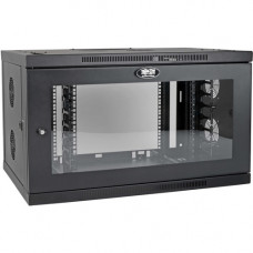 Tripp Lite SmartRack SRW9UDPGVRT Rack Cabinet - For Server, LAN Switch, Patch Panel - 9U Rack Height x 19" Rack Width - Wall Mountable - Black Powder Coat - Steel - 200.62 lb Static/Stationary Weight Capacity SRW9UDPGVRT