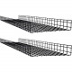 Tripp Lite Wire Mesh Cable Tray - 450 x 100 x 1500 mm (18 in. x 4 in. x 5 ft.) 2-Pack - Black - 2 Pack - Steel SRWB18410X2STR