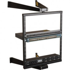 Tripp Lite 12U Wall Mount Pivoting 2-Post Open Frame Rack Cabinet Hinged - 12U Rack Height - Wall Mountable - Steel - RoHS Compliance SRWO12US