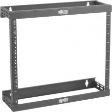 Tripp Lite 8U 12U 22U 2 Post Open Frame Rack Server Cabinet Expandable - For Patch Panel, LAN Switch - 8U Rack Height x 19" Rack Width - Wall Mountable - Black Powder Coat - Steel - 150 lb Maximum Weight Capacity SRWO8U22SD