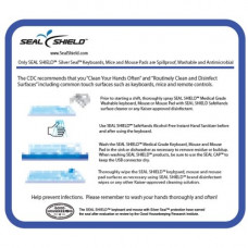 Seal Shield Medical Grade Antibacterial Mouse Pad - Plastic - Water Proof - TAA Compliance SSMP10