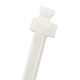 PANDUIT Sta-Strap Releasable Cable Tie - Natural - 100 Pack - 50 lb Loop Tensile - TAA Compliance SST4S-C