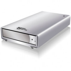 Sans Digital MobileSTOR MS1CT+ Drive Enclosure - FireWire/i.LINK 800, eSATA, USB 3.0 Host Interface External - Silver - 1 x 3.5" Bay-RoHS Compliance ST-SAN-MS1CT+