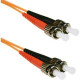 ENET Fiber Optic Duplex Network Cable - 3.28 ft Fiber Optic Network Cable for Network Device - First End: 2 x ST Male Network - Second End: 2 x ST Male Network - 62.5/125 &micro;m - Orange - TAA Compliant ST2-1M-ENT