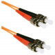 ENET 2M ST/ST Duplex Multimode 62.5/125 OM1 or Better Orange Fiber Patch Cable 2 meter ST-ST Individually Tested - Lifetime Warranty ST2-2M-ENC