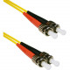 ENET Fiber Optic Duplex Network Cable - 200 ft Fiber Optic Network Cable for Network Device - First End: 2 x ST Male Network - Second End: 2 x ST Male Network - 9/125 &micro;m - Yellow ST2-SM-200F-ENC