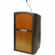 AmpliVox ST3250 Pinnacle Full Height Non-amplified Lectern - 46.75" Height x 26" Width x 25.50" Depth - Cherry ST3250-SC