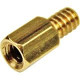 Startech.Com 6-32 Brass Motherboard Standoffs for ATX Computer Case - 15 Pack - Standoff Screw - 6 - Hex - Hex - Brass - 15 / Pack - TAA Compliant - TAA Compliance STANDOFF632