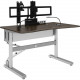 Ergotron Anthro Steve&#39;&#39;s Station Advanced - Single 60 - Dark Gray Rectangle, Thermoplastic Laminate Top - 2 Legs - 60" Table Top Width x 36.50" Table Top Depth x 1" Table Top Thickness - TAA Compliant - TAA Compliance STB160