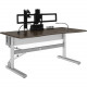 Ergotron Anthro Steve&#39;&#39;s Station Advanced - Single 72 - Dark Gray Rectangle, Thermoplastic Laminate Top - 2 Legs - 72" Table Top Width x 36.50" Table Top Depth x 1" Table Top Thickness - TAA Compliant - TAA Compliance STB172
