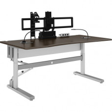 Ergotron Anthro Steve&#39;&#39;s Station Advanced - Single 72 - Wenge Rectangle, Thermoplastic Laminate Top - 2 Legs - 72" Table Top Width x 36.50" Table Top Depth x 1" Table Top Thickness - TAA Compliant - TAA Compliance STB172GV/W