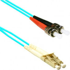 ENET 2M ST/LC Duplex Multimode 50/125 10Gb OM3 or Better Aqua Fiber Patch Cable 2 meter ST-LC Individually Tested - Lifetime Warranty STLC-10G-2M-ENC