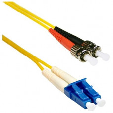 ENET 25M ST/LC Duplex Single-mode 9/125 OS1 or Better Yellow Fiber Patch Cable 25 meter ST-LC Individually Tested - Lifetime Warranty STLC-SM-25M-ENC