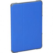 STM Dux Rugged Case for iPad Mini 4 - Blue doesn&#39;&#39;t fit iPad Mini 1, 2, 3 - Drop Resistant, Water Resistant, Spill Resistant - Polycarbonate, Polyurethane - 8.2" Height x 5.7" Width x 0.7" Depth STM-222-104GZ-25