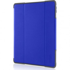 STM Goods Dux Plus Carrying Case for 9.7" iPad Pro - Transparent, Blue - non-retail packing - Drop Resistant Interior, Water Resistant Cover, Spill Resistant Interior - Thermoplastic Polyurethane (TPU) Cover, Polycarbonate, Polyurethane Cover STM-222