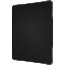 STM Goods Dux Plus Duo Carrying Case for 10.2" Apple, Logitech iPad (7th Generation) - Black, Clear - Water Resistant, Spill Resistant, Drop Resistant - Polyurethane Cover, Polycarbonate, Thermoplastic Polyurethane (TPU) Bracket STM-222-237JU-01