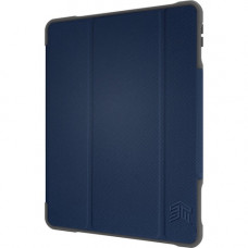 STM Goods Dux Plus Duo Carrying Case for 10.2" Apple, Logitech iPad (7th Generation) - Blue, Clear - Water Resistant, Spill Resistant, Drop Resistant - Polyurethane Cover, Polycarbonate, Thermoplastic Polyurethane (TPU) Bracket STM-222-237JU-03