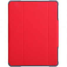 STM Goods Dux Plus Duo Carrying Case for Apple 10.5" iPad Air (3rd Generation), iPad Pro - Transparent, Red - Drop Resistant, Water Resistant, Shock Resistant, Spill Resistant - Polycarbonate Back, Polyurethane Cover, Thermoplastic Polyurethane (TPU)