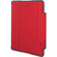 STM Goods Dux Plus Carrying Case for 10.9" Apple iPad Air (4th Generation) Tablet - Transparent, Red - Water Resistant, Drop Resistant, Spill Resistant, Shock Absorbing Frame - Thermoplastic Polyurethane (TPU), Polycarbonate Back - 4" Height x 0