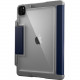 STM Goods Dux Plus Carrying Case for 11" Apple iPad Pro, iPad Pro (2nd Generation) Tablet - Transparent, Midnight Blue - Drop Resistant - Thermoplastic Polyurethane (TPU), Polycarbonate Back - 10.2" Height x 8.1" Width x 0.6" Depth STM
