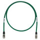 Panduit Cat.6a S/FTP Patch Network Cable - 29.53 ft Category 6a Network Cable for Network Device - First End: 1 x RJ-45 Male Network - Second End: 1 x RJ-45 Male Network - 10 Gbit/s - Patch Cable - Shielding - 26 AWG - Black, Green - 1 - TAA Compliance ST