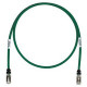 Panduit Cat.6a S/FTP Patch Network Cable - Category 6a Network Cable for Network Device - First End: 1 x RJ-45 Male Network - Second End: 1 x RJ-45 Male Network - 10 Gbit/s - Patch Cable - Shielding - 26 AWG - Green - 1 - TAA Compliance STP6X100GR