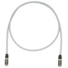 Panduit Cat.6a S/FTP Patch Network Cable - 35 ft Category 6a Network Cable for Network Device - First End: 1 x RJ-45 Male Network - Second End: 1 x RJ-45 Male Network - 10 Gbit/s - Patch Cable - Shielding - 26 AWG - Black, International Gray - 1 - TAA Com