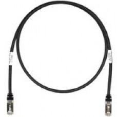 Panduit Cat.6a S/FTP Patch Network Cable - 9 ft Category 6a Network Cable for Network Device - First End: 1 x RJ-45 Male Network - Second End: 1 x RJ-45 Male Network - Patch Cable - Shielding - 26 AWG - Black - 25 - TAA Compliance STP6X9BL-Q