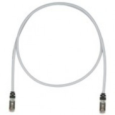 Panduit Cat.6a S/FTP Patch Network Cable - 13 ft Category 6a Network Cable for Network Device - First End: 1 x RJ-45 Male Network - Second End: 1 x RJ-45 Male Network - 10 Gbit/s - Patch Cable - Shielding - 26 AWG - Black, International Gray - 1 - TAA Com