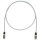 Panduit Cat.6a S/FTP Patch Network Cable - 11 ft Category 6a Network Cable for Network Device - First End: 1 x RJ-45 Male Network - Second End: 1 x RJ-45 Male Network - 10 Gbit/s - Patch Cable - Shielding - 26 AWG - Black, International Gray - 1 - TAA Com